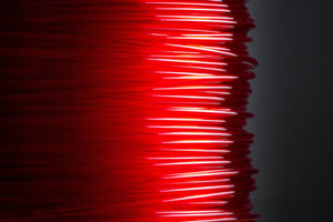 PET-G Filament Samples (1,75mm) REDLINE FILAMENT PET-G Transparent Rot 1.75