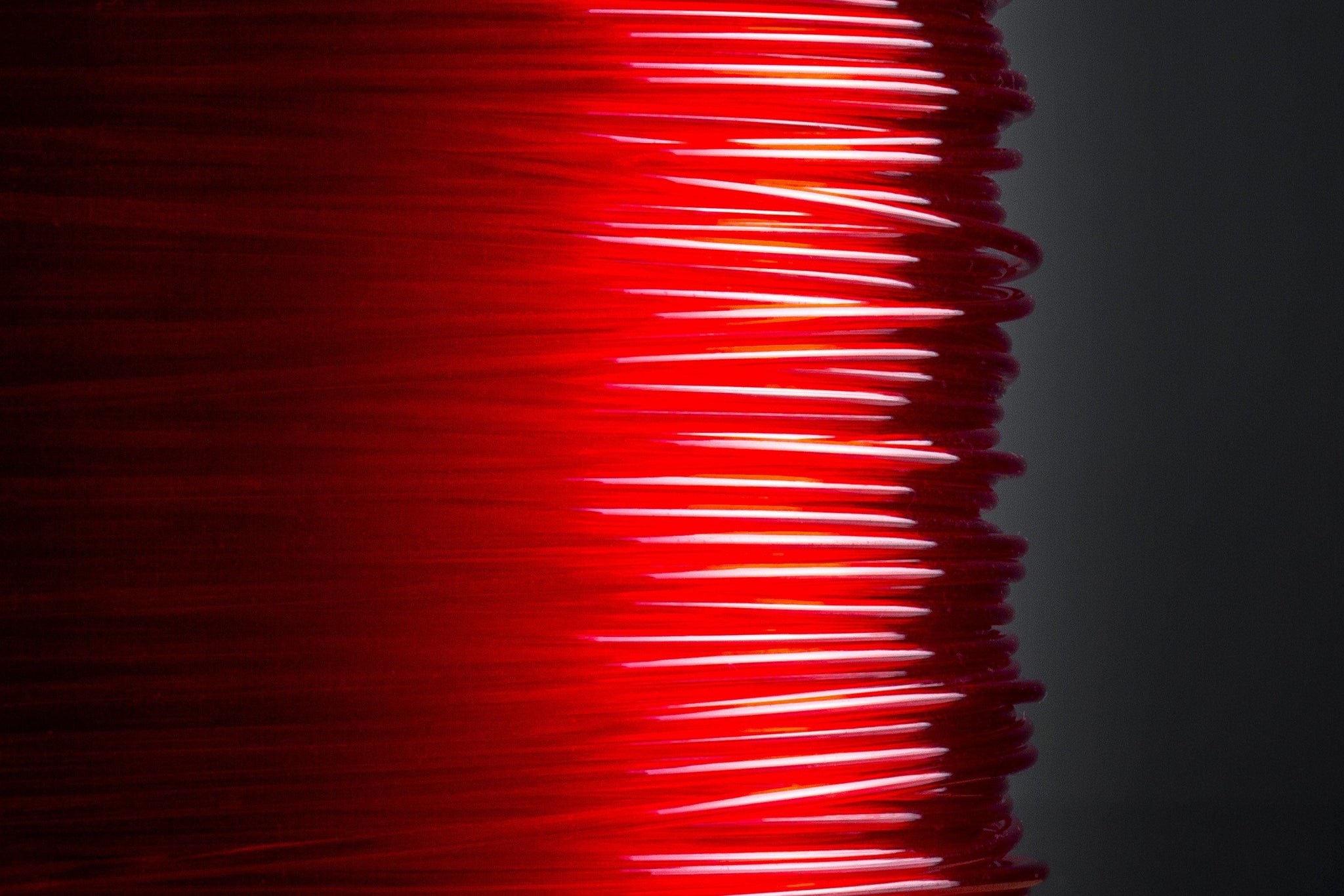PET-G Filament Transparent Rot - REDLINE FILAMENT