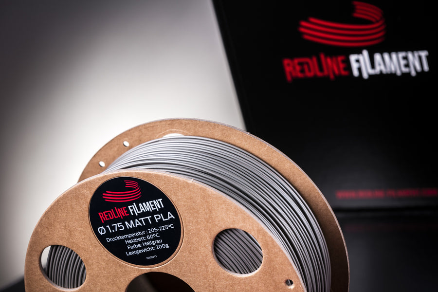 PLA Matt Hellgrau REDLINE FILAMENT 